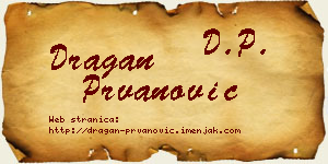 Dragan Prvanović vizit kartica